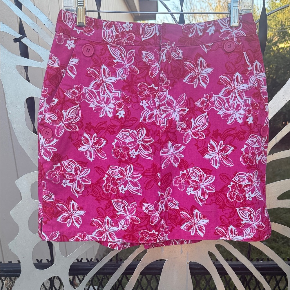 Liz Claiborne Crazy Horse Red Floral Shorts
